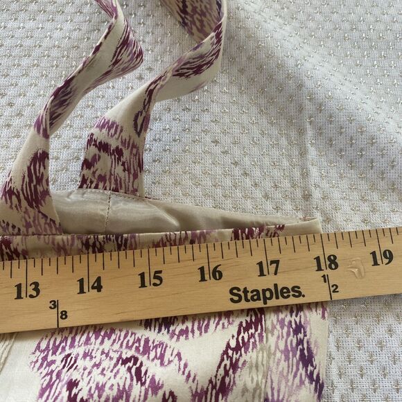 Ann Taylor Loft Dress Womens 10 Pink Pleated A-line Sleeveless Belted - Picture 10 of 10